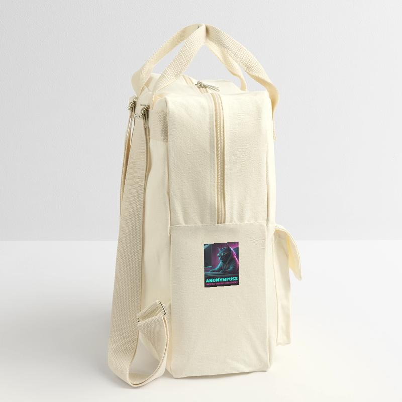 Anonympuss Cat Hacker Funny Image Cat Meme Retro Backpack