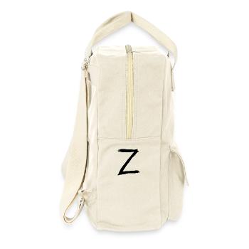 Buchstaben Z - Retro Rucksack - Naturweiß - Rechts