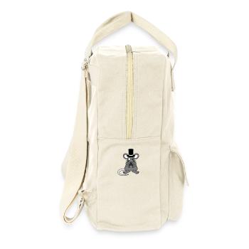 Mr. Mouse Top Hat Monocle Glasses Rich Mr. - Retro Backpack - natural - Right