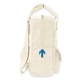 pfeil-nach-oben - Retro Rucksack - Naturweiß - Rechts