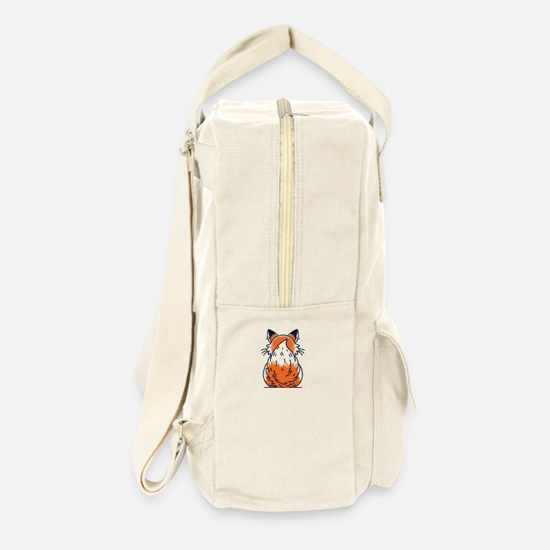 Queue touffue, queue de renard - Sac à dos rétro - blanc naturel