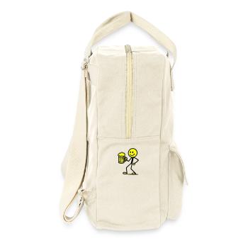 Stick Figure Beer - Retro Backpack - natural - Right