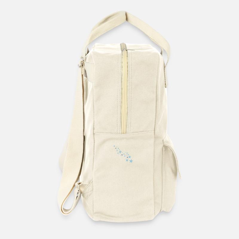 stars - Retro Rucksack - Naturweiß