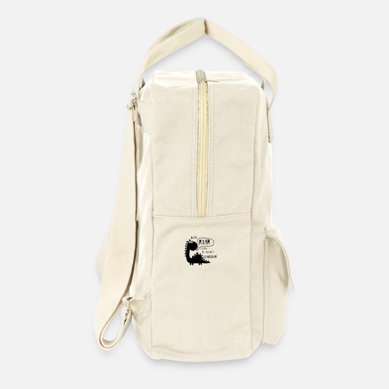 Big roar Dinosaurier - Retro Rucksack - Naturweiß