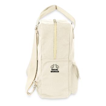 Assistant social - Sac à dos rétro - blanc naturel - Droite