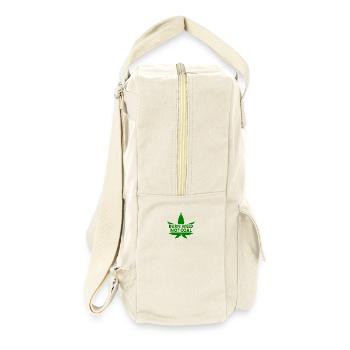 Burn weed not coal - Retro Rucksack - Naturweiß - Rechts