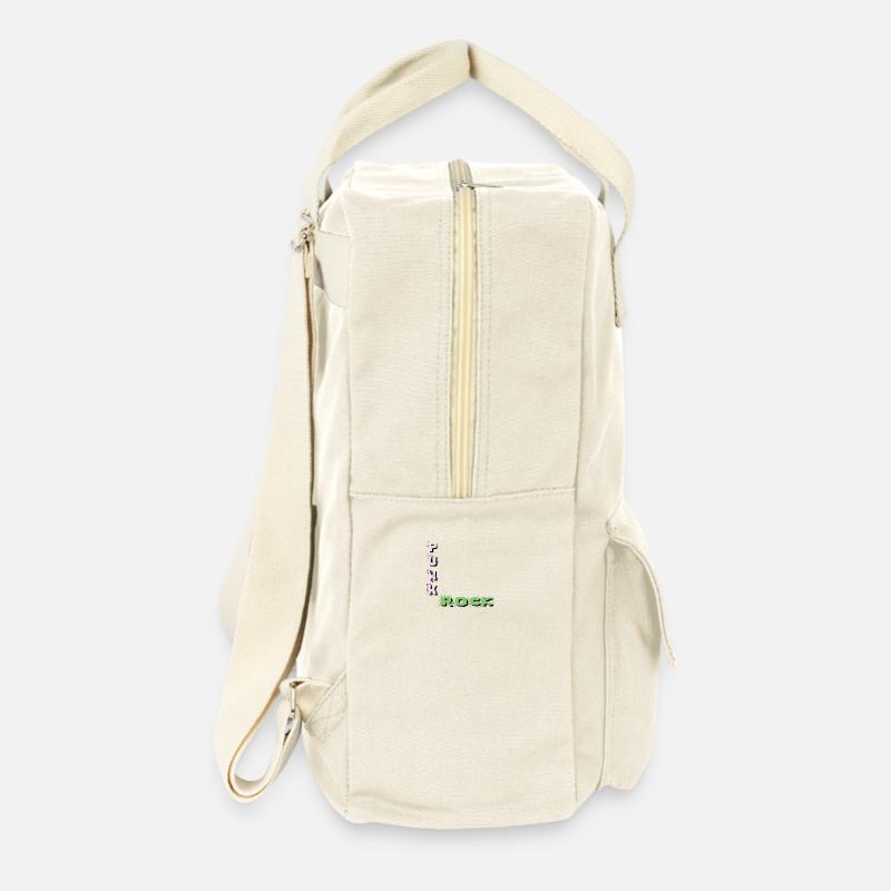 punk punk rock - Retro Backpack - natural