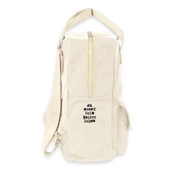 du musst dein aendern leben - Retro Rucksack - Naturweiß - Rechts