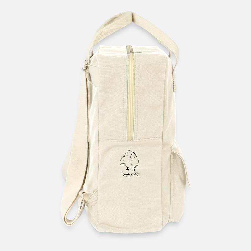 hug me! (Cute Bird) - Retro Backpack - natural