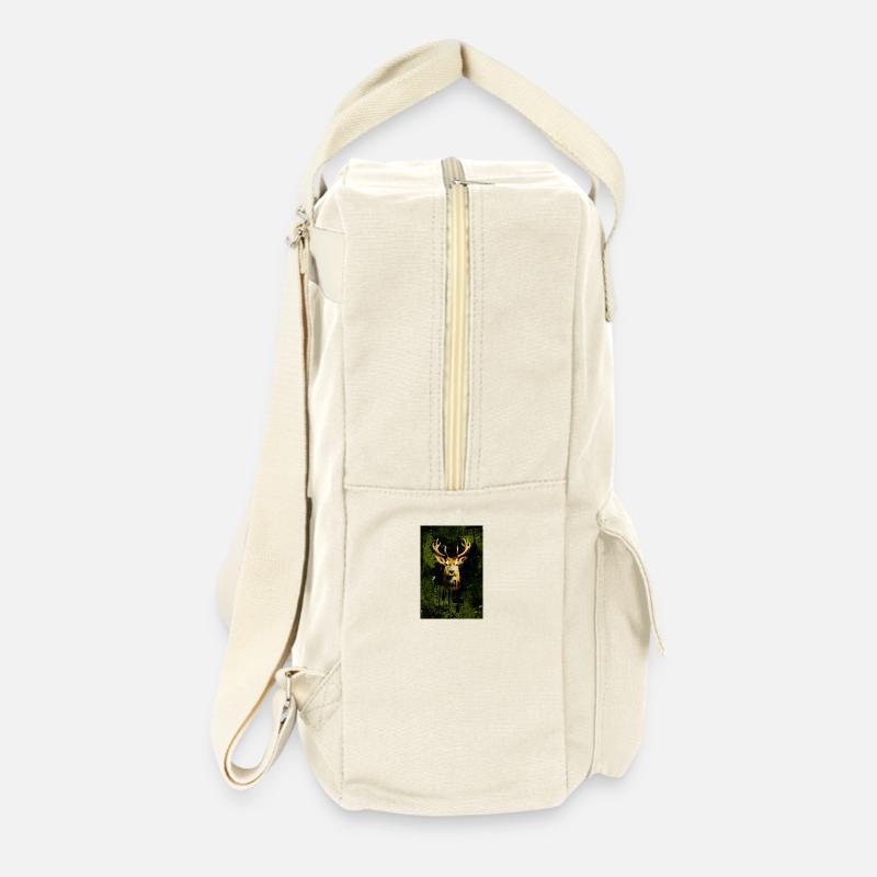 hirsch2 - Retro Rucksack - Naturweiß