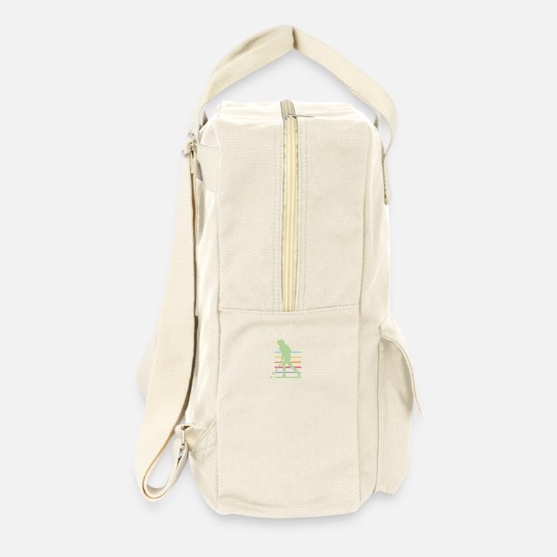 Hockeyspielerin - Retro Rucksack - Naturweiß