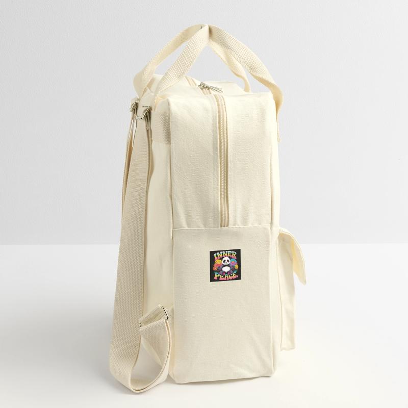 Inner Peace Meditating Panda Retro Backpack
