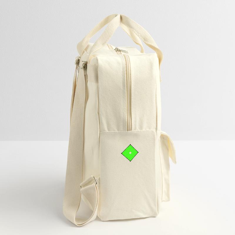 Green square Retro Backpack