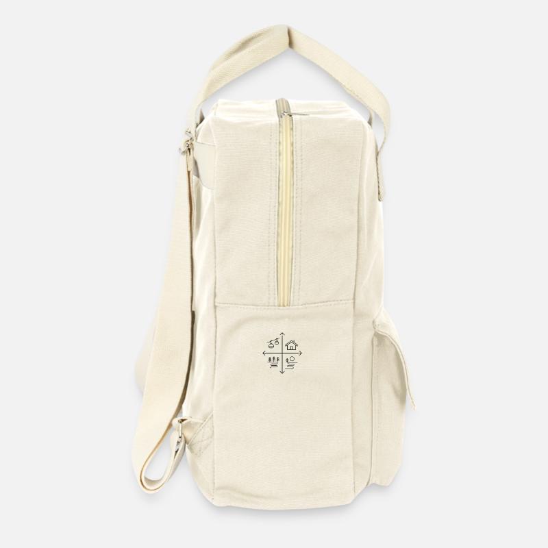Wintersport - Retro Rucksack - Naturweiß