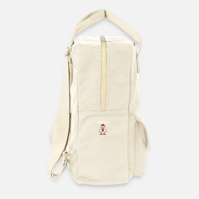 Chicken game white - Retro Backpack - natural