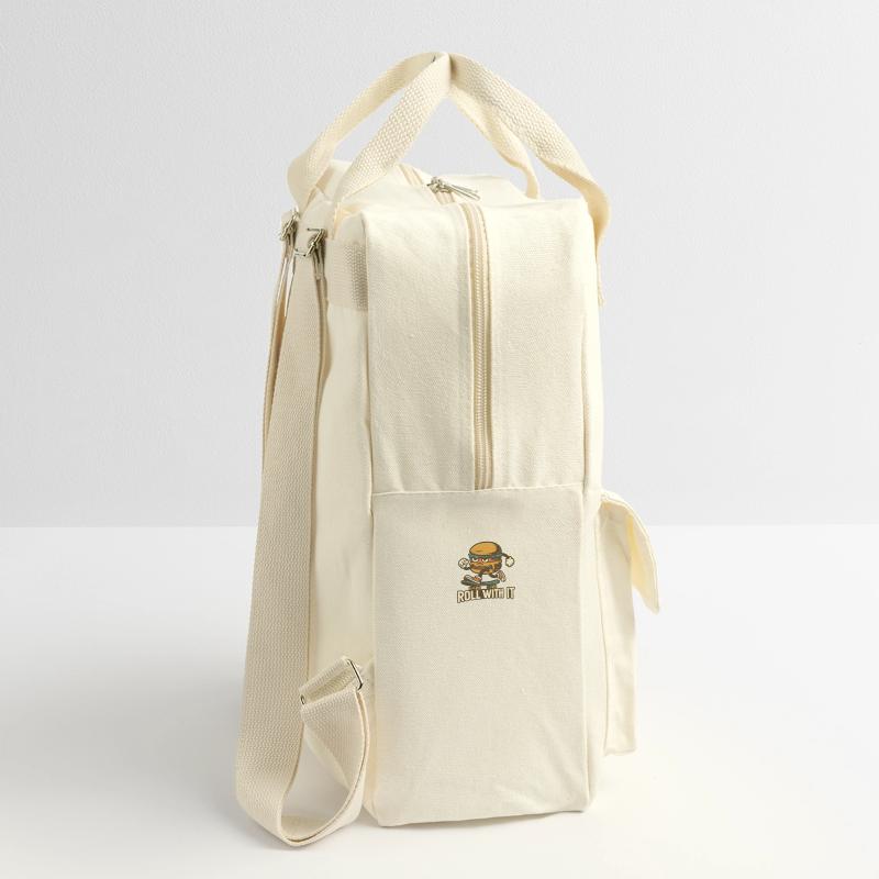 Lass dich darauf ein Retro Rucksack
