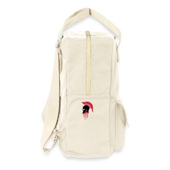 sparta_helm_blood - Retro Backpack - natural - Right