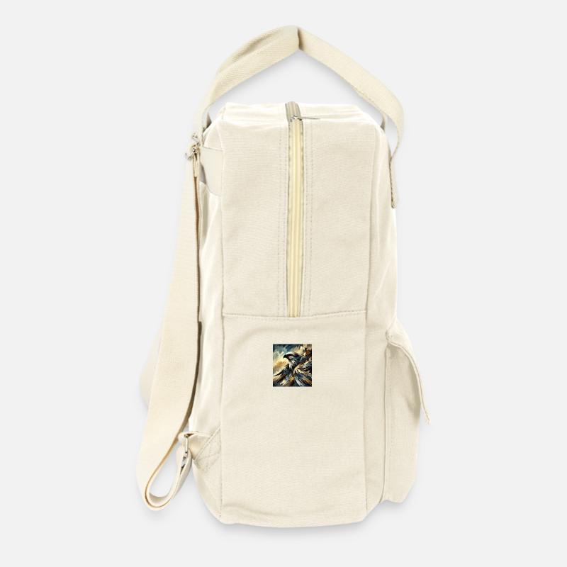 Abstract Eagle - Retro Backpack - natural