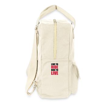 Biker Motorbike Motorrad Moto Motard Speed Sport - Retro Backpack - natural - Right