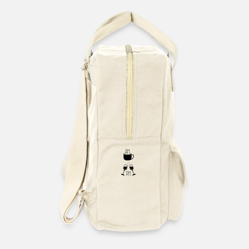 Kaffee und Wein AM / PM - Retro Backpack - natural