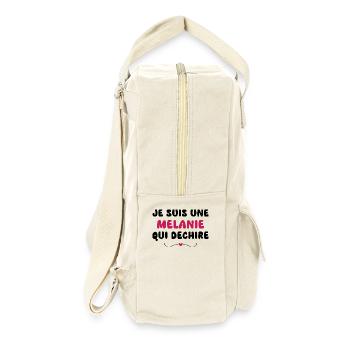 t shirt I'm a Melanie who rocks - Retro Backpack - natural - Right