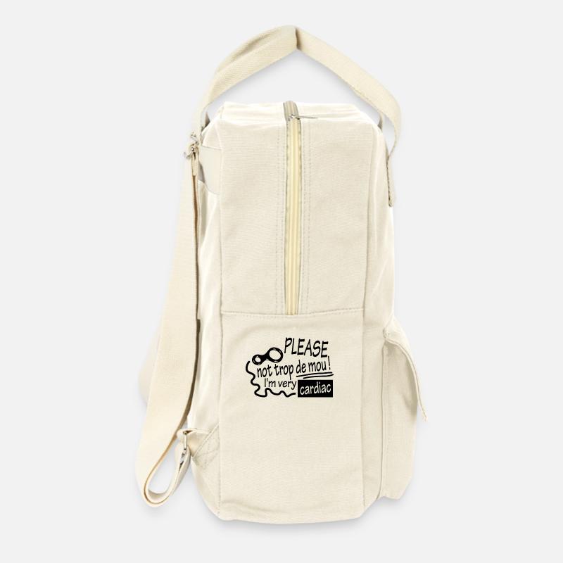 8b enfin bientôt - Sac à dos rétro - blanc naturel