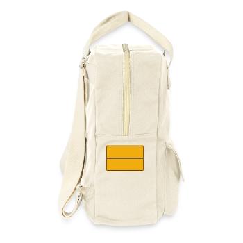 Ortsende Schild Ortschild Deutschland - Retro Rucksack - Naturweiß - Rechts