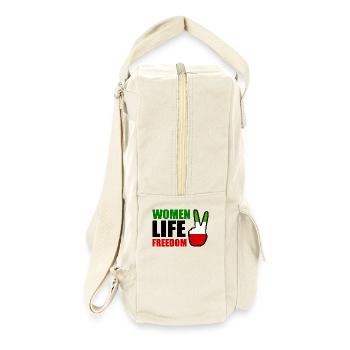Women life freedom iran - Retro Backpack - natural - Right