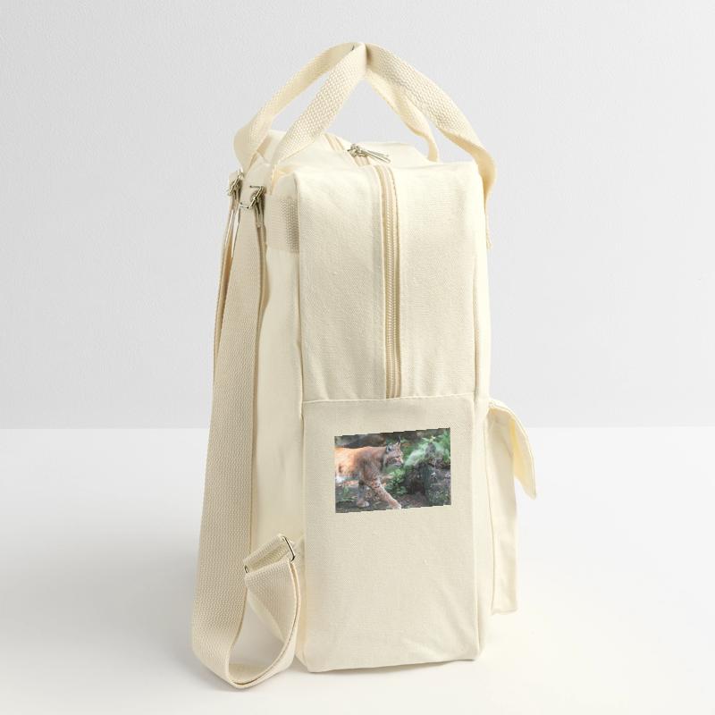 Eurasischer Luchs oder Nördlicher Luchs Retro Rucksack