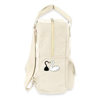 Käpt'n Hook und Schwan - Retro Rucksack - Naturweiß - Rechts