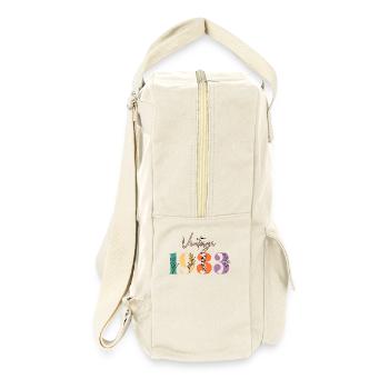 Vintage 1933 Floral - Retro Backpack - natural - Right