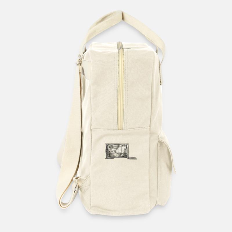 Fußball Tor Netz - Retro Rucksack - Naturweiß