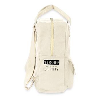 Strong Is The New Skinny - Retro Rucksack - Naturweiß - Rechts