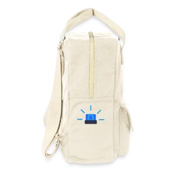 bleu clair - Sac à dos rétro - blanc naturel - Droite