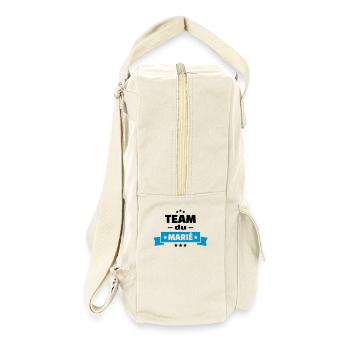 team du marié (vers.15) - Sac à dos rétro - blanc naturel - Droite