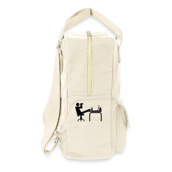 office_f1 - Retro Rucksack - Naturweiß - Rechts
