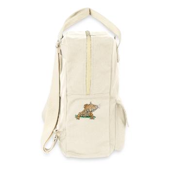Iguana // Illustration - Retro Backpack - natural - Right