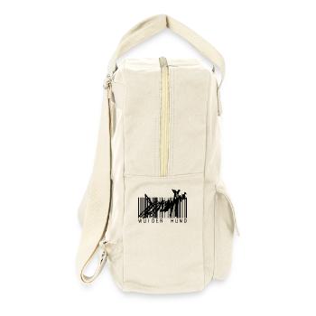 Wuider Hund Hundemotiv - Retro Rucksack - Naturweiß - Rechts