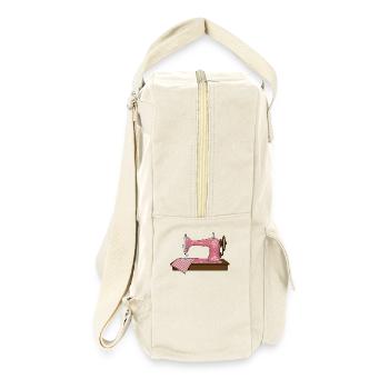Machine sewing and embroidery - Retro Backpack - natural - Right