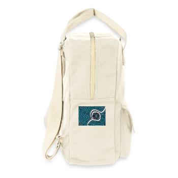 In der Mitte von Nirgendwo - quer - Retro Rucksack - Naturweiß - Rechts