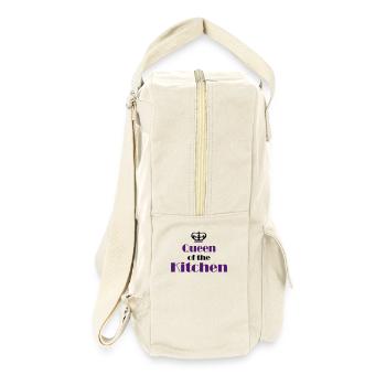 Kochschürze für Frauen - Retro Rucksack - Naturweiß - Rechts