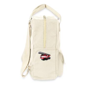 Feuerwehr // DDR // Illustration - Retro Rucksack - Naturweiß - Rechts