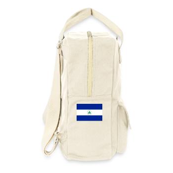 Flagge Nicaragua - Retro Rucksack - Naturweiß - Rechts