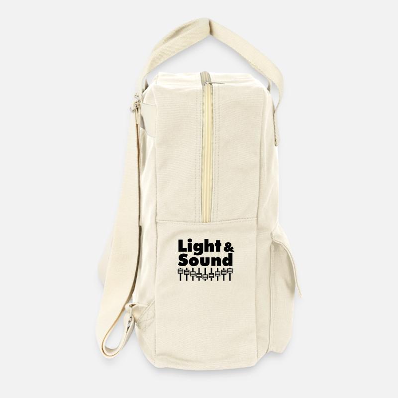 Light & Sound - Retro Rucksack - Naturweiß