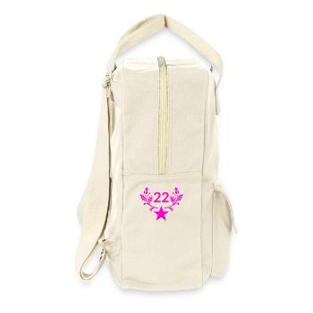 Geburtstag - Retro Rucksack - Naturweiß - Rechts