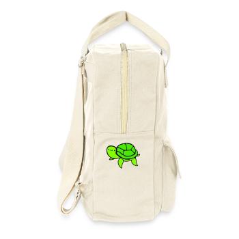 Water turtle cute cute swimming happily - Retro Backpack - natural - Right