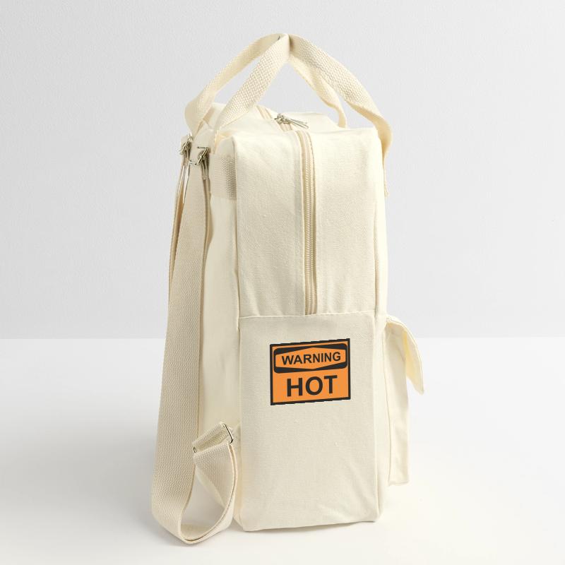 avertissement chaud Sac à dos rétro