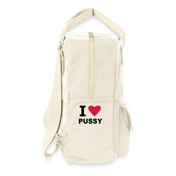 I Love - Retro Backpack - natural - Right