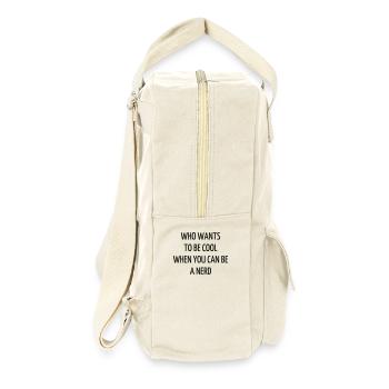 Zitat / Geek / Gaming / Videospiele / Nerd - Retro Rucksack - Naturweiß - Rechts