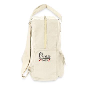 Oma 2025 - Retro Rucksack - Naturweiß - Rechts